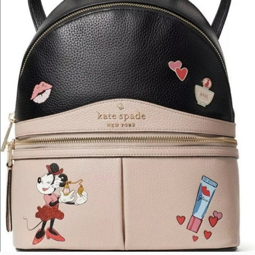 Kate Spade Disney Minnie Mouse Backpack - Like New - Picture 15 of 16